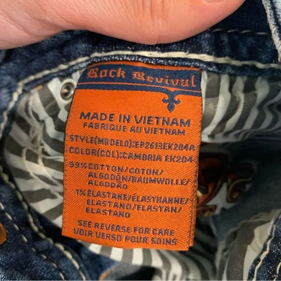 Rock Revival Cambria Easy Ankle Skinny Jeans Women’s Size 28 - Picture 9 of 14